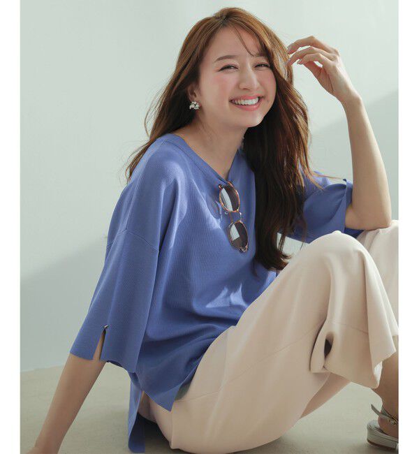 ANY SIS「【アイスタッチ】ボートネックニット プルオーバー」|ニット・セーター|