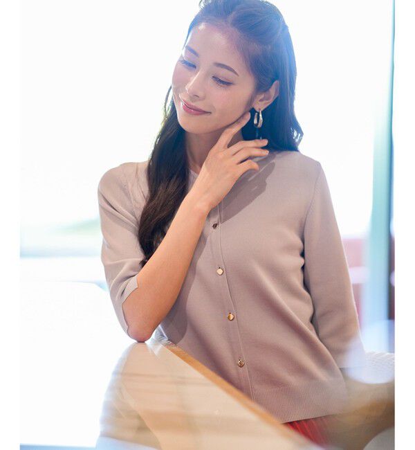 ANY SIS「【アイスタッチ】ハーフスリーブ カーディガン」|カーディガン|