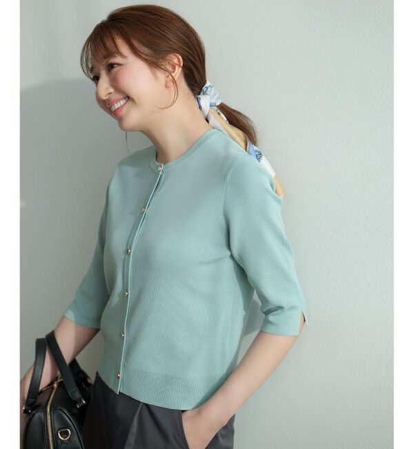 ANY SIS「【アイスタッチ】ハーフスリーブ カーディガン」|カーディガン|