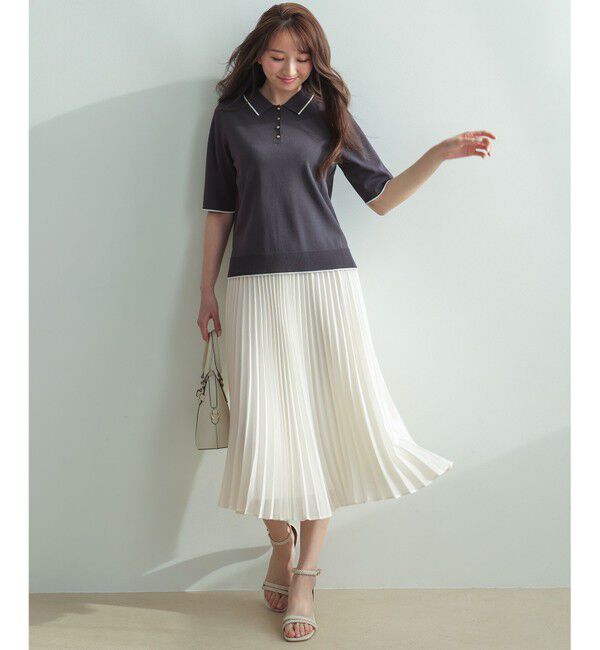 ANY SIS「【アイスタッチ】ポロ ニット」|ニット・セーター|