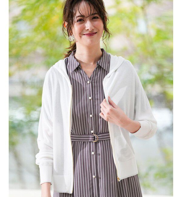 ANY SIS「エアリー ニットフーディー」|カーディガン|