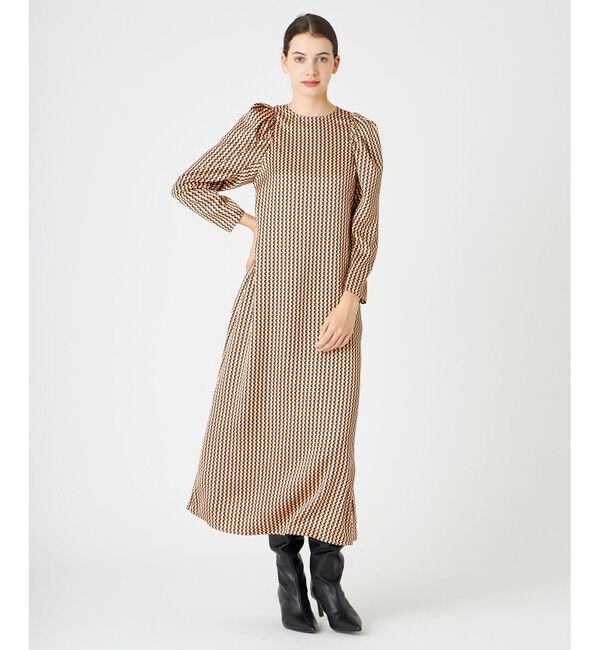 BEIGE,「MABILLON / マトンスリーブドレス」|ワンピース|