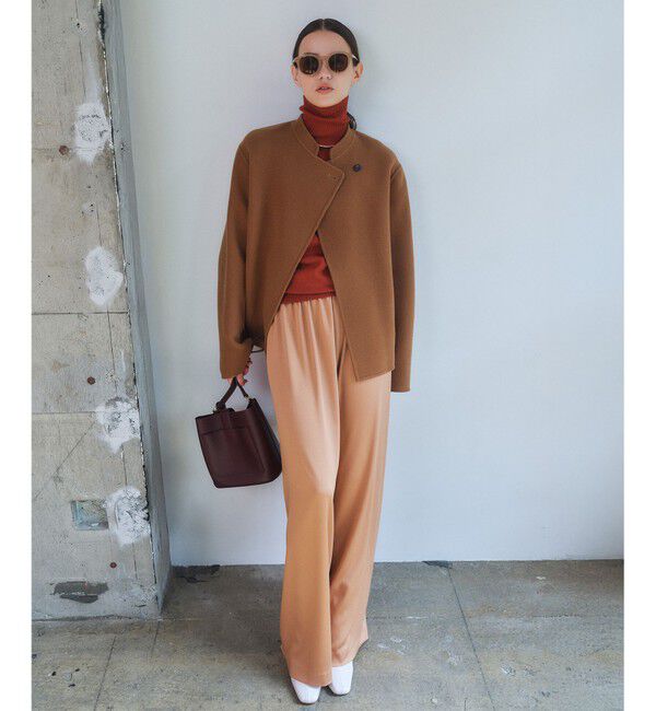 BEIGE,「【洗える・VERY NaVY掲載】LA MONNAIE / バイカラーウールタートルニット」|ニット・セーター|