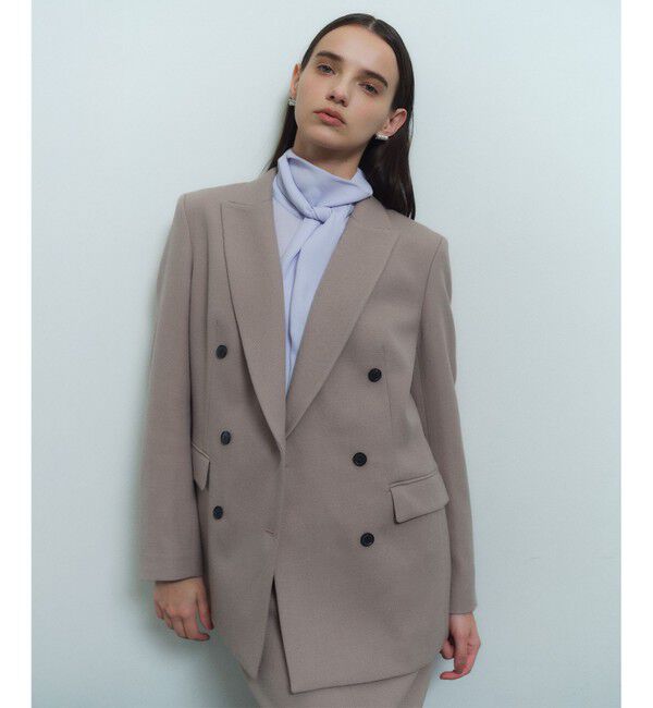 BEIGE,「【VERY NaVY12月号掲載】BUNNELL / ウールダブルブレストジャケット」|テーラードジャケット|