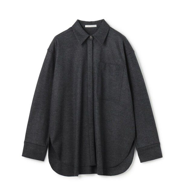 BEIGE,「【Oggi掲載】MONTAIGNE / ウールオーバーサイズシャツ」|シャツ・ブラウス|