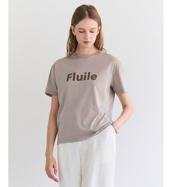 BEIGE,「STELLERITE / コットンロゴTシャツ」|Tシャツ・カットソー|Taupe