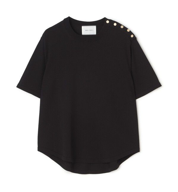 BEIGE,「NADIA / ストレッチ メタルボタンニット」|ニット・セーター|