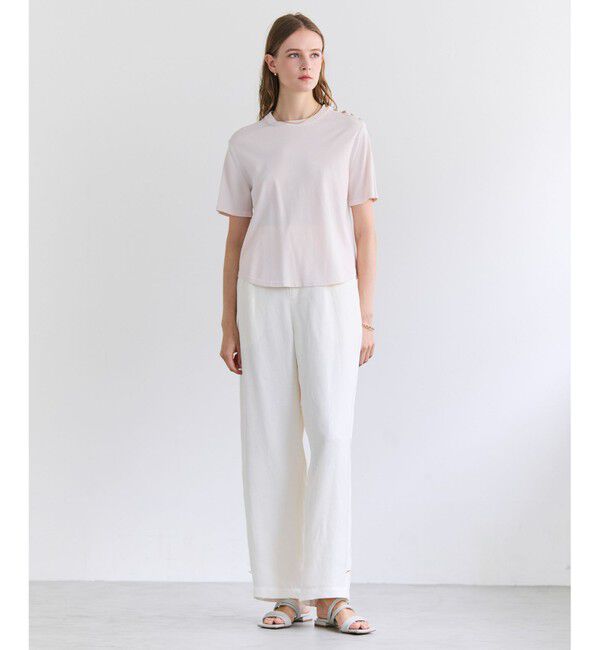 BEIGE,「NADIA / ストレッチ メタルボタンニット」|ニット・セーター|