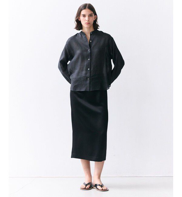 BEIGE,「CASSITER / リネンブレンド サテンスカート」|スカート|