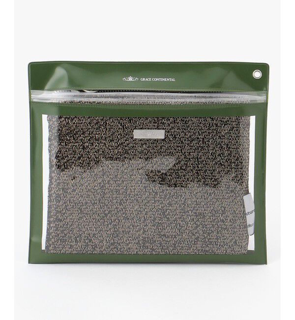 GRACE CONTINENTAL「Fabricフラットポーチ-AW」|ポーチ|