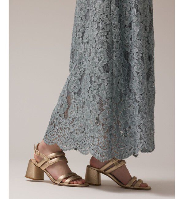 GRACE CONTINENTAL「フリルレースワンピース」|ドレス|