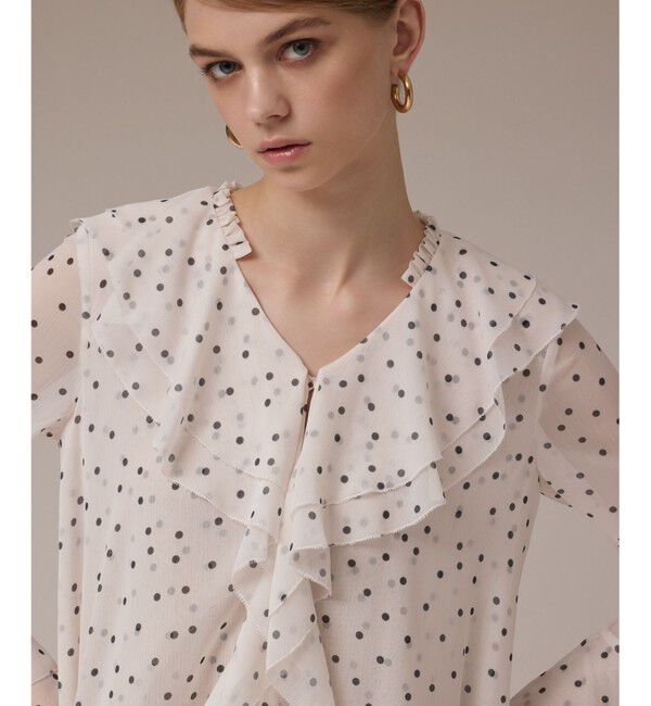 Diagram「ラッフルドットトップ」|シャツ・ブラウス|