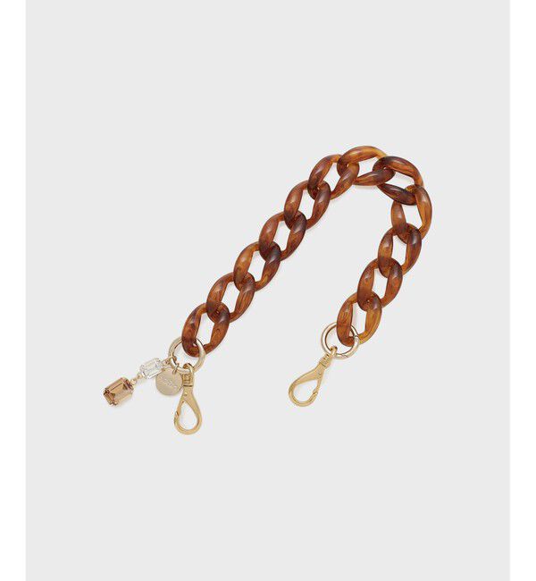 GRACE CONTINENTAL「ビジュースマホチャーム」|チャーム・キーホルダー|ブラウン