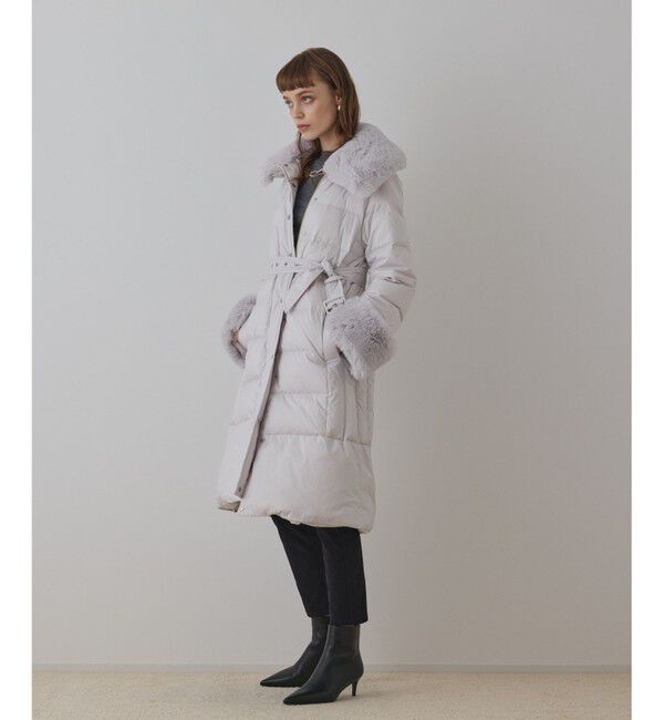 GRACE CONTINENTAL「ファーカラーロングダウン」|ダウン|