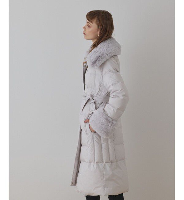 GRACE CONTINENTAL「ファーカラーロングダウン」|ダウン|