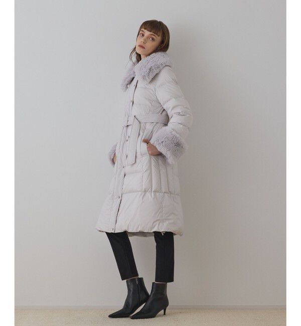 GRACE CONTINENTAL「ファーカラーロングダウン」|ダウン|