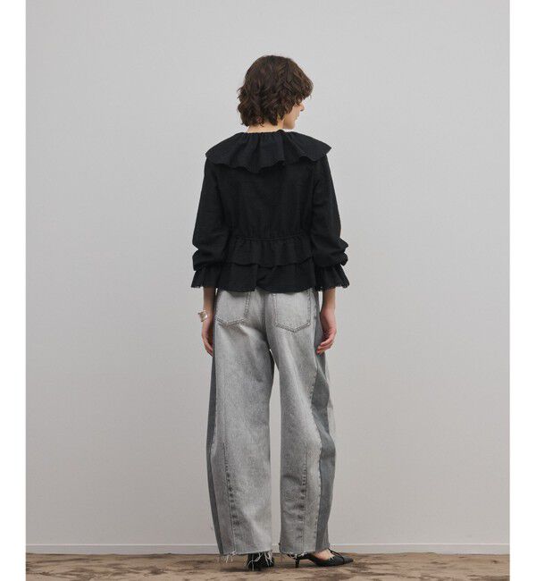 GRACE CONTINENTAL「エンブロイダリーフリルブラウス」|シャツ・ブラウス|