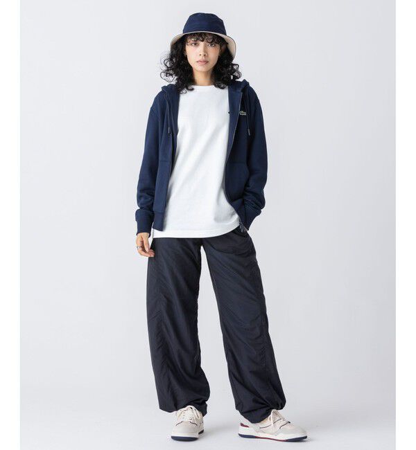 LACOSTE「プレミアムスウェットジップフーディー」|パーカー|