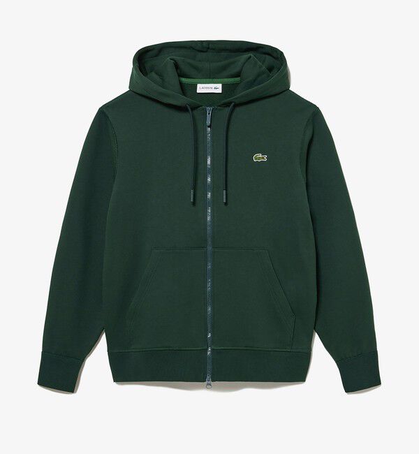LACOSTE「プレミアムスウェットジップフーディー」|パーカー|