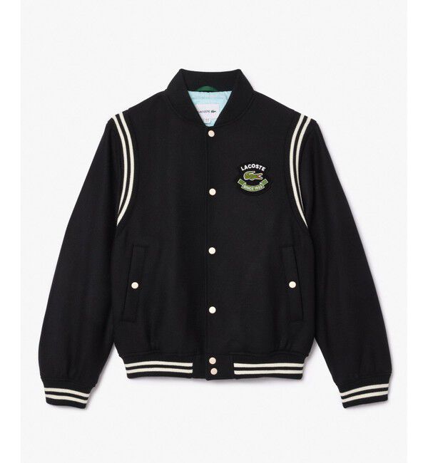 LACOSTE「ウールバーシティジャケット / ウールスタジャン 中綿ブルゾン」|ブルゾン・スタジャン|