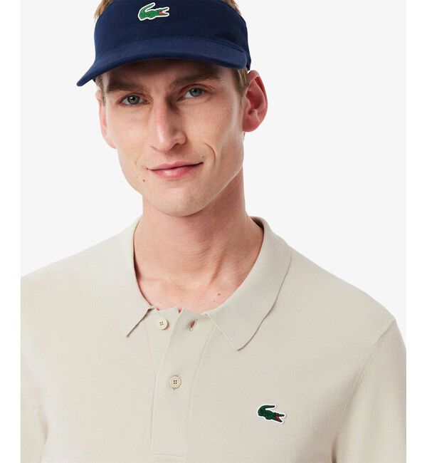 LACOSTE「レーヨン混 ワントーンゴルフポロニット」|ポロシャツ|