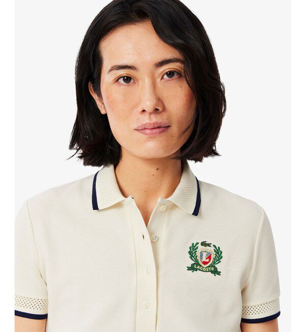 LACOSTE「サイドメッシュバンドポロシャツ」|ポロシャツ|