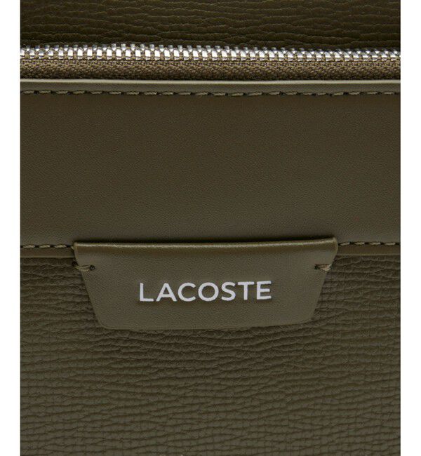 LACOSTE「オシアン レザーレポーターバッグ」|ショルダー・メッセンジャー|