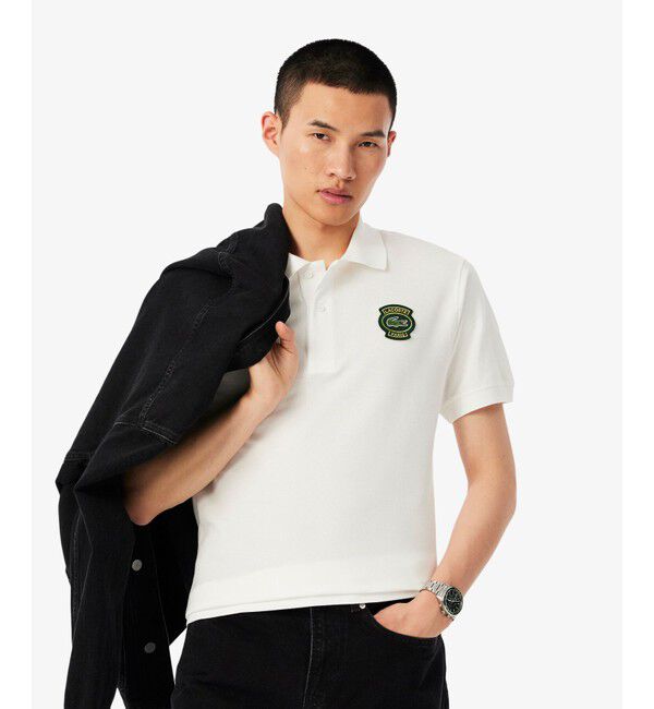 LACOSTE「【EC only】ラコステパリワッペンポロシャツ」|ポロシャツ|ホワイト