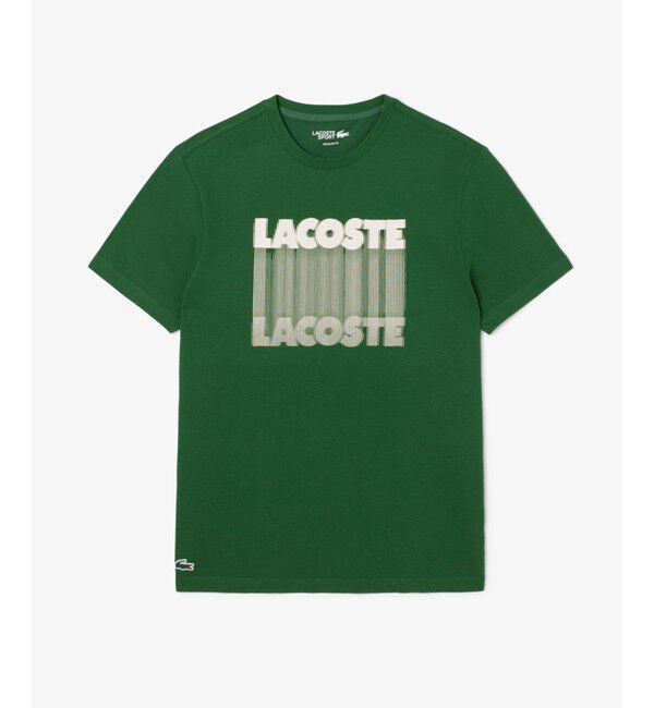 LACOSTE「グラフィカルブランドネームロゴウルトラドライTシャツ」|Tシャツ・カットソー|