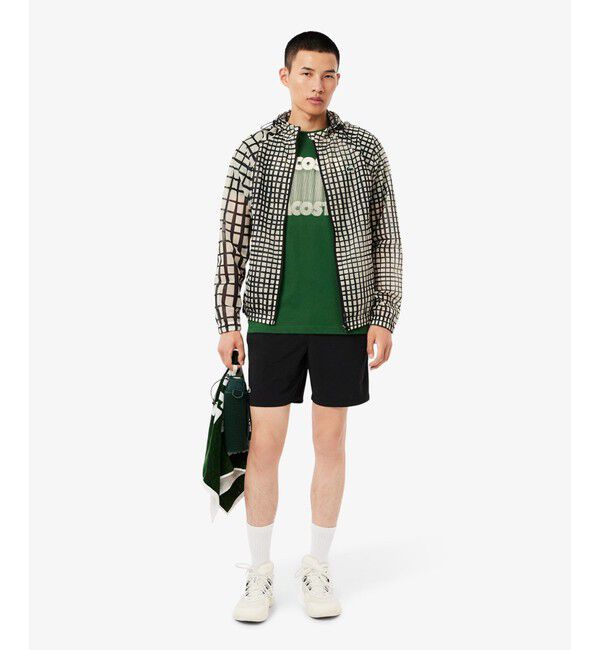 LACOSTE「グラフィカルブランドネームロゴウルトラドライTシャツ」|Tシャツ・カットソー|