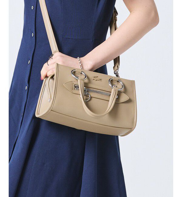 LACOSTE「セリス スモール トップハンドルバッグ」|ハンドバッグ|