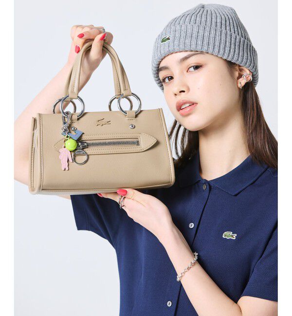 LACOSTE「セリス スモール トップハンドルバッグ」|ハンドバッグ|