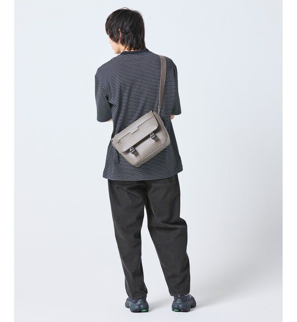 LACOSTE「オシアン レザーフラップ ショルダーバッグ」|ショルダー・メッセンジャー|