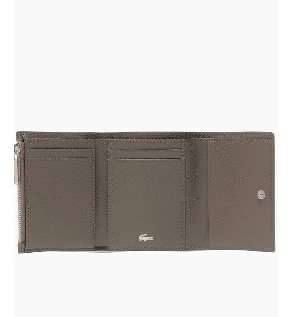 LACOSTE「エンボスレザー3つ折りウォレット」|財布|