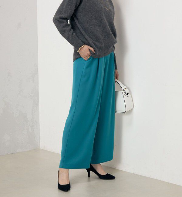 NOLLEY'S「《セットアップ対応》ウォッシャブルダブルクロスワイドパンツ」|その他|