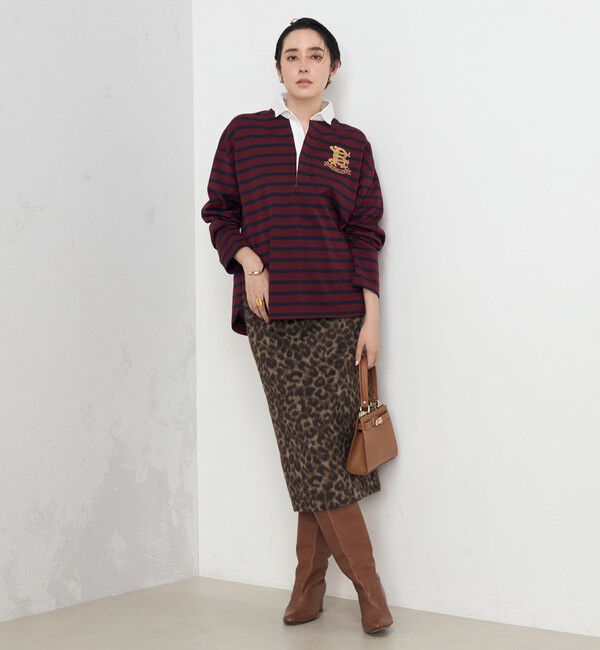 Rie Miller「ひょう柄タイトスカート」|タイト|
