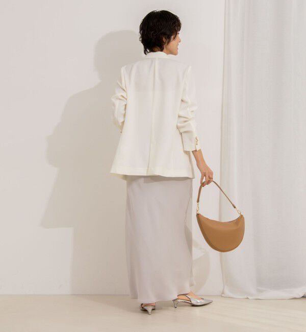 NOLLEY'S sophi「【追加】《オールシーズン対応》ウォッシャブルマットサテンナロースカート」|スカート|