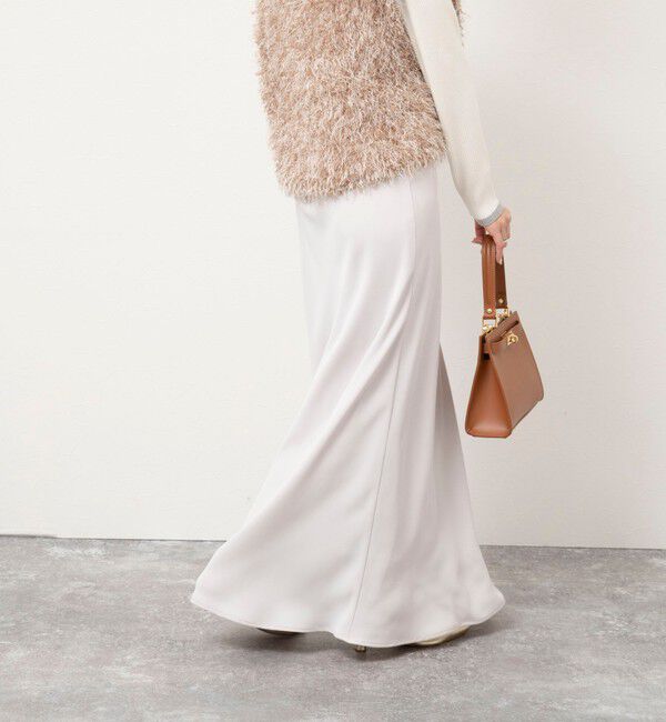 NOLLEY'S sophi「【追加】《オールシーズン対応》ウォッシャブルマットサテンナロースカート」|スカート|