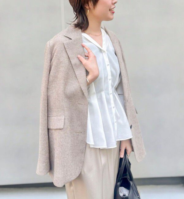 NOLLEY'S「ウォッシャブルパール釦スキッパータックブラウス」|シャツ・ブラウス|