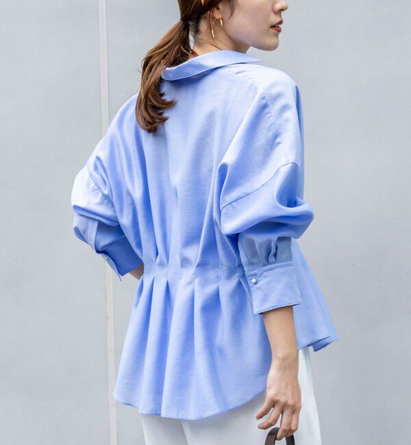 NOLLEY'S「ウォッシャブルパール釦スキッパータックブラウス」|シャツ・ブラウス|