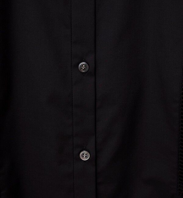 NOLLEY'S「ウォッシャブルはしごレース半袖ショートシャツ」|シャツ・ブラウス|