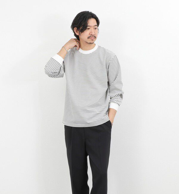 NOLLEY'S goodman「シルケットボーダーロンＴ 26SS」|Tシャツ・カットソー|