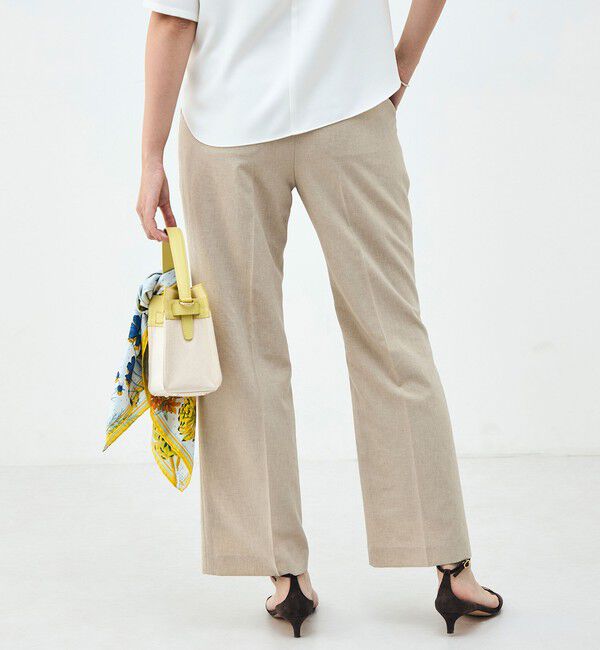 NOLLEY'S sophi「《セットアップ対応》ウォッシャブルブリーザブルシャンブレーセミワイドパンツ」|その他|