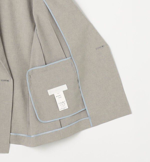 NOLLEY'S sophi「《セットアップ対応》ウォッシャブルブリーザブルシャンブレーダブルジャケット」|テーラードジャケット|