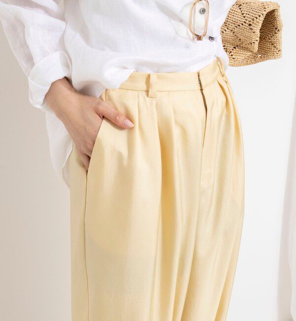 NOLLEY'S「【一部店舗＆WEB限定カラー】ウォッシャブル高機能サテン裾タブ付きパンツ」|その他|