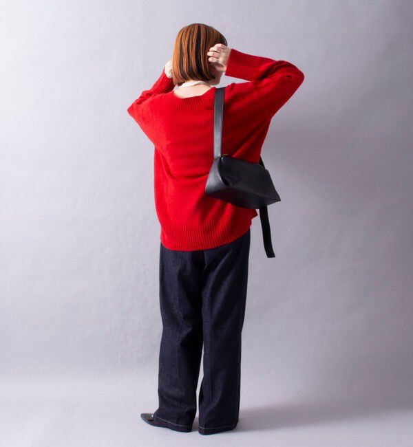 fredy emue「CASHMILE WOOL Vネックプルオーバー（ブローチ付き）」|ニット・セーター|