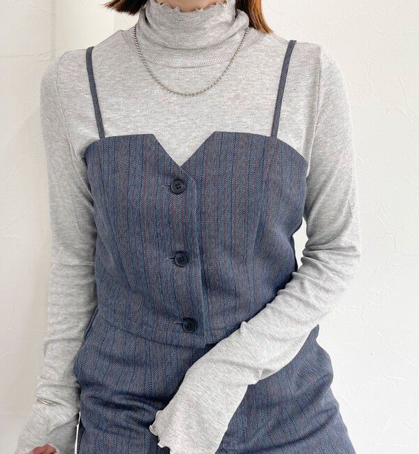 fredy emue「ヘリンボーンキャミビスチェ」|キャミソール|