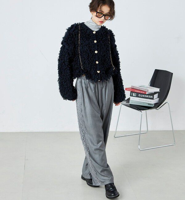 fredy emue「ニットフリンジカーディガン」|カーディガン|