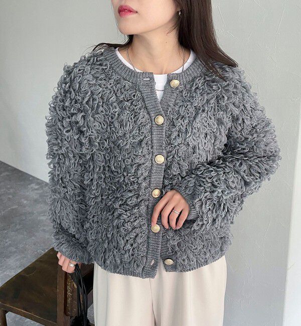 fredy emue「ニットフリンジカーディガン」|カーディガン|