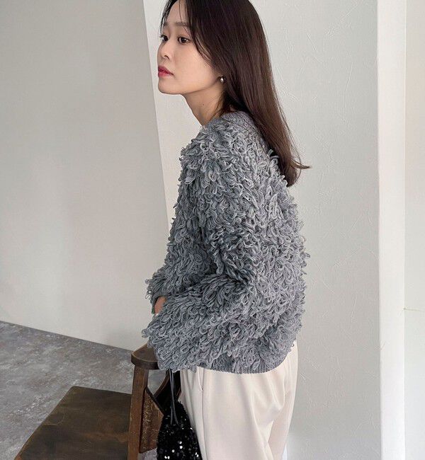 fredy emue「ニットフリンジカーディガン」|カーディガン|